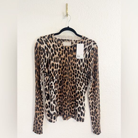 Zadig & Voltaire Miss Leo leopard cashmere sweater NWT. Medium - Picture 3 of 9